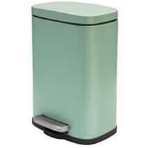 Poubelle salle de bain Akira Acier Vert Métal 5L - SPIRELLA