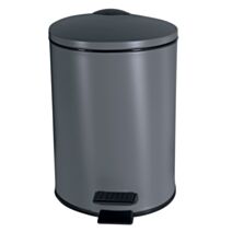 Poubelle salle de bain Adelar Métal Gris Mat 3L - SPIRELLA