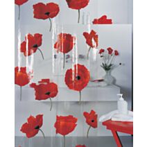 Rideau de douche Poppy Cinnabar - SPIRELLA