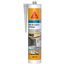 Mastic Salle de bain SikaSeal-180 Transparent 300ml - SIKA 