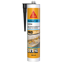 Mastic silicone Cuisine SikaSeal-181 Noir 300ml - SIKA