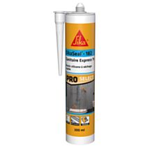Mastic silicone Sanitaire Express 1h SikaSeal-182 Blanc 300ml - SIKA