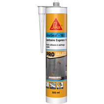 Mastic silicone Sanitaire Express 1h SikaSeal-182 Blanc 300ml - SIKA