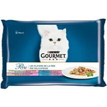 Pâtée Chat Les Plaisirs de la Mer 4x85gr - GOURMET PERLE