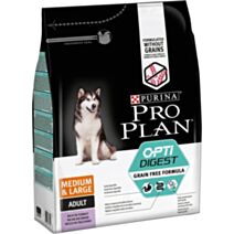 Croquettes Chien sans céréales Optidigest Riche en Dinde 12kg - PRO PLAN