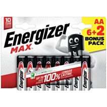 Pile AA LR6 alcaline 1,5V MAX ENERGIZER - ENERGIZER