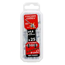 rivets aveugle 4.8x25 x 25 pcs alu acier tête large - FISCHER DAREX