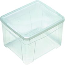Boîte de rangement transparente avec couvercle 16,9L - MONDEX