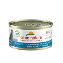 Pâtée chat HFC Natural thon/poulet/fromage 70gr - ALMO NATURE