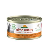 Pâtée chat HFC Natural poulet/thon 70gr - ALMO NATURE