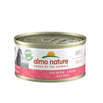 Pâtée chat HFC Jelly saumon 70gr - ALMO NATURE