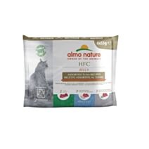 6 Pâtées chat HFC Natural 3 saveurs thon 55gr- ALMO NATURE