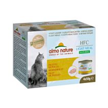 4 Pâtées chat HFC light meal filet de poulet 50gr - ALMO NATURE