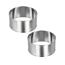 2 cercles à pâtisserie inox Ø8,5cm - METALTEX