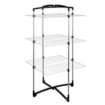 Séchoir Tour 3 niveaux Fortino Etendage 25m noir - METALTEX