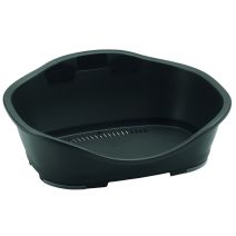 Lit sleeper en plastique 268×47 cm gris foncé