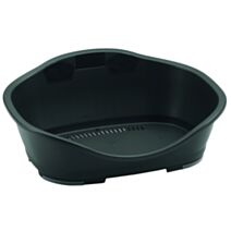 Lit sleeper en plastique 380×53 cm gris foncé