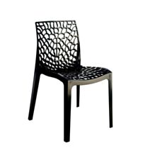 Chaise de jardin résine Gruvyer 52x51x81cm Anthracite