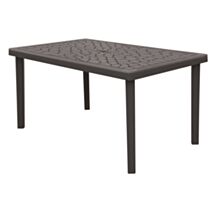 Table rectangulaire Gruvyer 150x90x74,5cm Anthracite