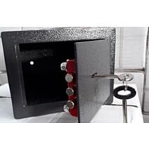 Coffret de sûreté à clé noir 4L - TECHNOSAFE