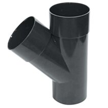 Culotte de descente 45° Ø80mm mâle/femelle graphite