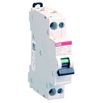 Disjoncteur Phase + Neutre 25A avec porte-étiquette - ABB