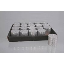 Bougie votive argent 4x4cm