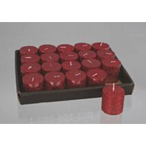 Bougie votive rouge 4x4cm