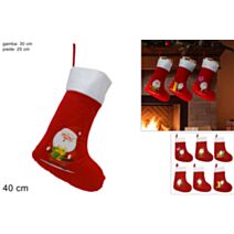 Chaussette Père-Noël 40cm
