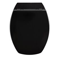 Abattant de toilette noir bois compressé - 36,7x5,1x48cm - ALLIBERT
