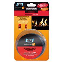 Tresse ronde d'étanchéité Propfeu fibre de verre d10 2.5m - GEB