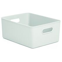 Corbeille de rangement Baobab 38,5x29,4x16cm blanc 15L - TATAY