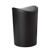 Poubelle standard basculant 6 L noir