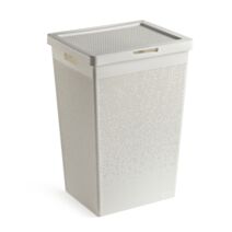 Coffre à linge Bohol 60L blanc - TATAY