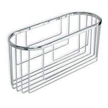 Etagère Métal Ovale 300x110x130mm Argent - TATAY