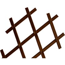 Trellis extensible PVC Brun 1x2m