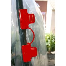 Clip X10 pour tuteurs TOMATO TUTEUR 2,3m rouge d16mm