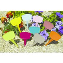 16 étiquettes mix couleurs vives 15cm