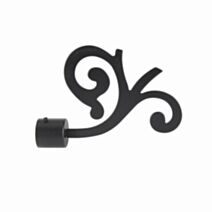 ANTIQUE - Embout Fleur Noir