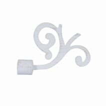 ANTIQUE - Embout Fleur Blanc-Beige