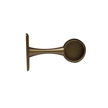Support armoire embout 50mm Bronze 2 pièces