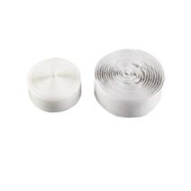 Bande auto-aggripante adhésive+à coudre 20mm Blanc 1,5m