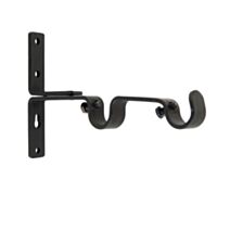 Support mural double Noir FERRO-DECO