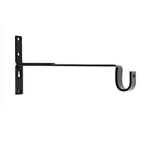 FERRO-DECO - Support mural long Noir (1 U)