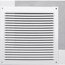 GRILLE ALUMINIUM BLANC À VISSER  17 X 17 CM