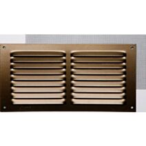 GRILLE ALUMINIUM BRONZE  À VISSER 10 X 20 CM