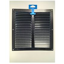 Grille moustiquaire alu noir 0,8mm 25x25cm - FEPRE