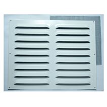 Grille d'aération renforcée aluminium blanc 40x50cm