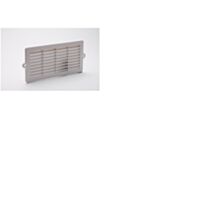 Grille aération aluminium blanc à encastrer 10,2x22,1cm