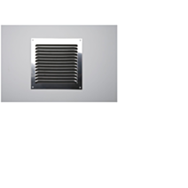 Grille ABS à encastrer blanc  Ø9,8cm